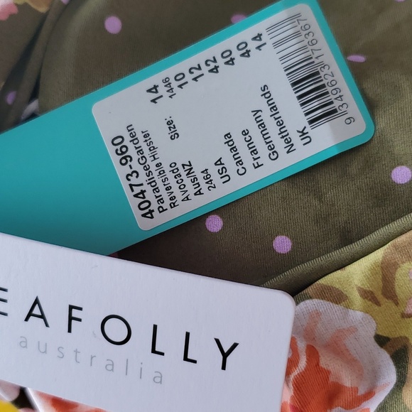 Seafolly Paradise Garden Reversible Hipster - Avocado - Picture 3 of 3